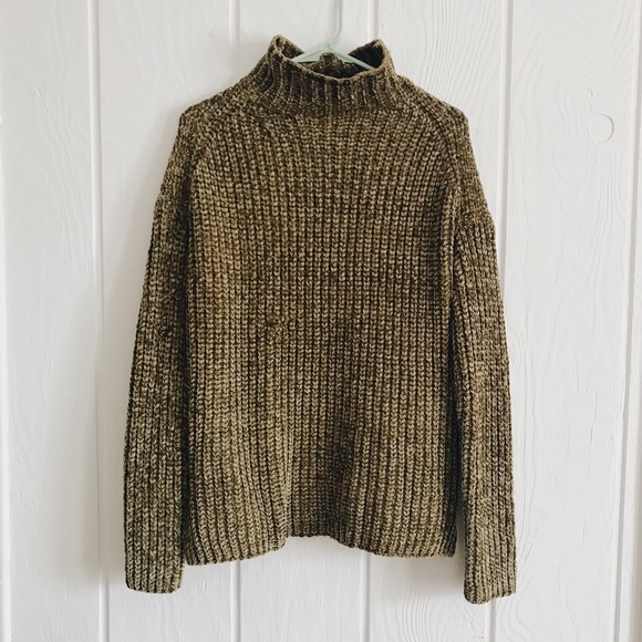 Sweaters - Mock Neck Chenille Sweater